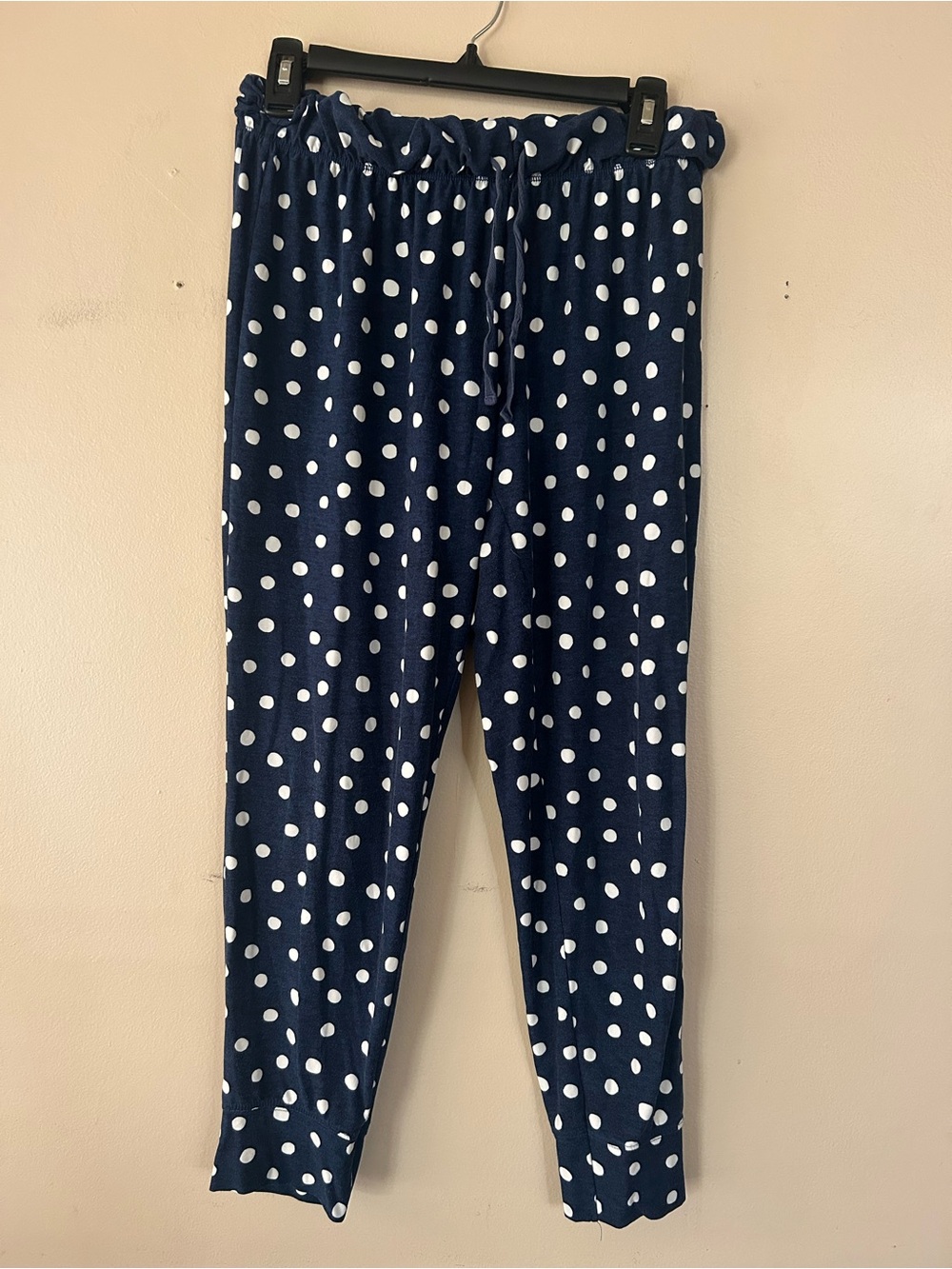 Jockey Women’s Navy Polka Dot Pajama Pants M